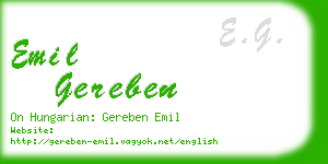 emil gereben business card